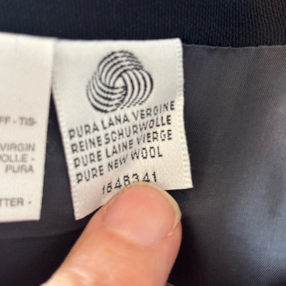 MaxMara Sophisticated Wool Navy Pencil Skirt 12 - Picture 6 of 6